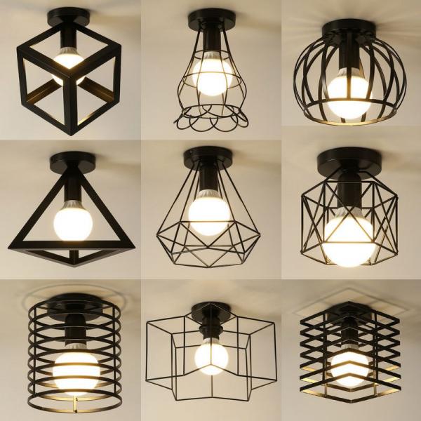 JYLIGHTING E27 Ceiling Lights For Home Round Living Room And Bedroom Pendant LED Ceiling Light