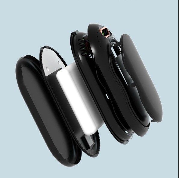 Custom Logo C308 Magnetic Two Pack Hand Warmer Ultra Thin and Rechargeable