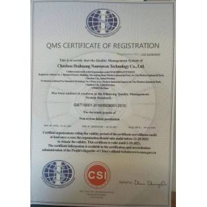 Chuzhou HH Non Woven Technology CO.,LTD Certifications
