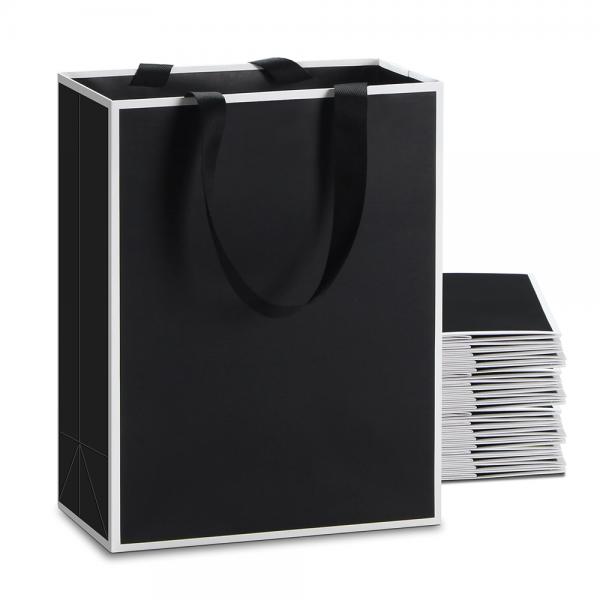 Custom Printing Enterprise Art Card Paper Bag With Handles in Folding Style for Gifts
