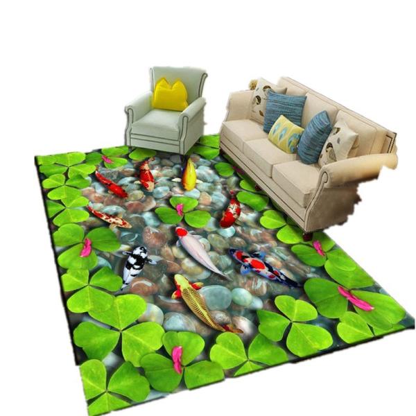 3D Printing Crystal Velvet Floor Carpet Rug Dining Room Floor Mat