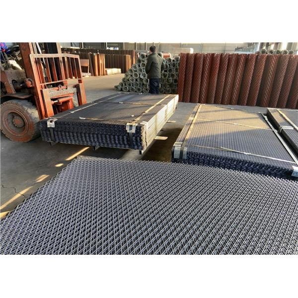 Black Iron 1.22x2.44m Flattened Expanded Metal Sheet For Building