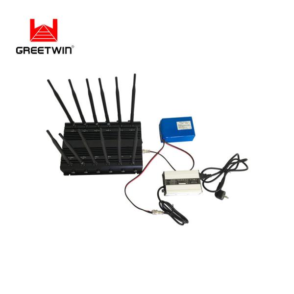 12 Bands 2.4GHz 5GHz VHF UHE Jammer 5G Mobile Phone Wifi 34W
