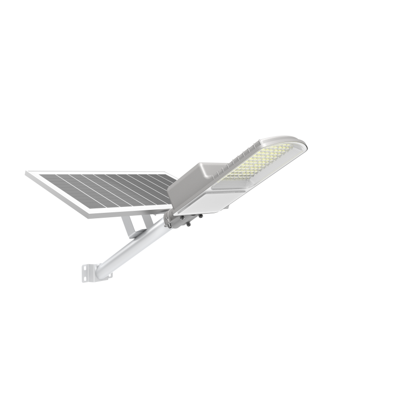 High Efficiency Solar Street Light with Grade A Monocrystalline Silicon, 100Pcs Osram 5054 LED, and Timer+ Light Sensor+ Remote Control