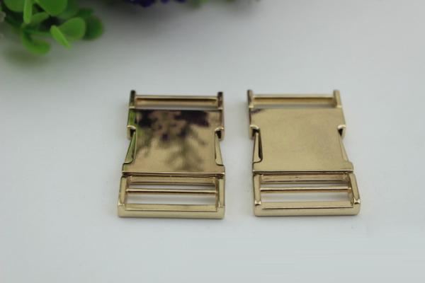 1 inch Hardware gold metal side quick release curved buckles for pet dog collar