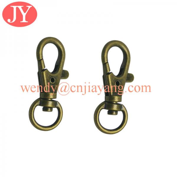 jiayang 13mm anti copper zinc alloy tigger snap hook for key chain