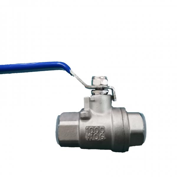 One Piece Stainless Steel Valves Female Threaded Fully Welded Ball Valve