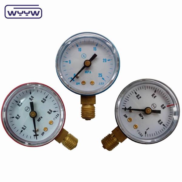 Natural Gas Pressure Gauge Manometer 50mm Color Pressure Gauge