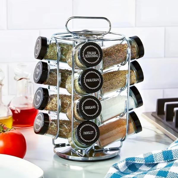 Venda a quente de alta qualidade de aço inoxidável anti-agitação porta cápsula de café giratório 35pcs organizador de café cápsula
