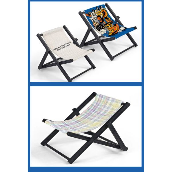 Wholesale Linen Phone Stand Chair Sublimation Blanks DIY Personalized Custom Photo Promotional Business Gifts