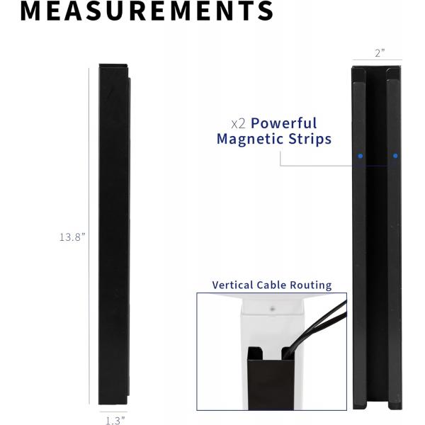 Высокоуглеродистая сталь магнитный 14 дюймовый вертикальный канал управления кабелями для сокрытия кабелей