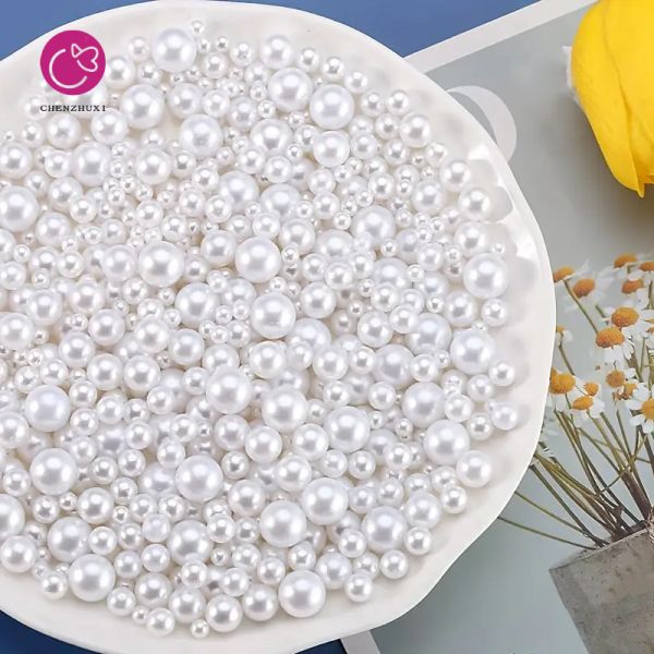2-8mm Natural Real Beads Pearl Wholesale Price Half Drilled Freshwater Pearl Button Pearl for DIY Jewelry