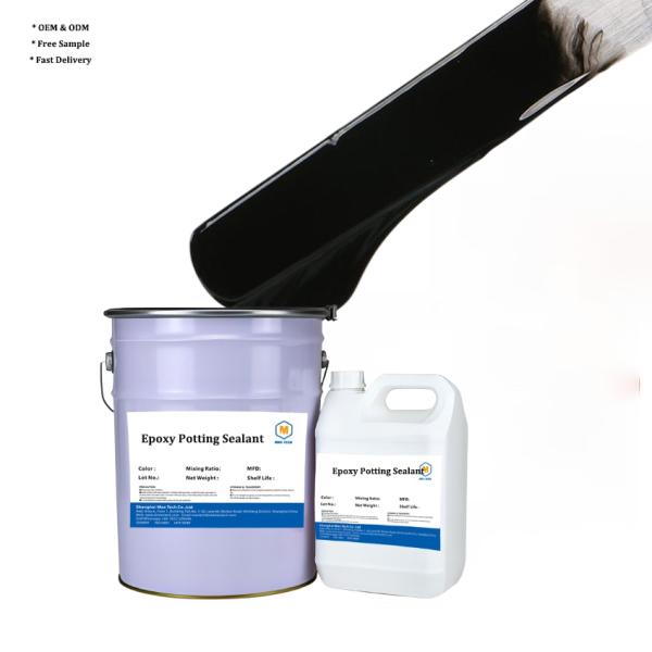 Two-component High Hardness Black Epoxy Resin Potting Adhesive Electronic Devices Electronic Components Epoxy Resin Potting