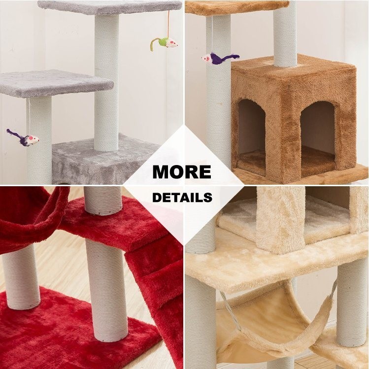 Different Size Flannel Pet Toy for Customized Cat Climbing Frame and Scratcher at Wholesal