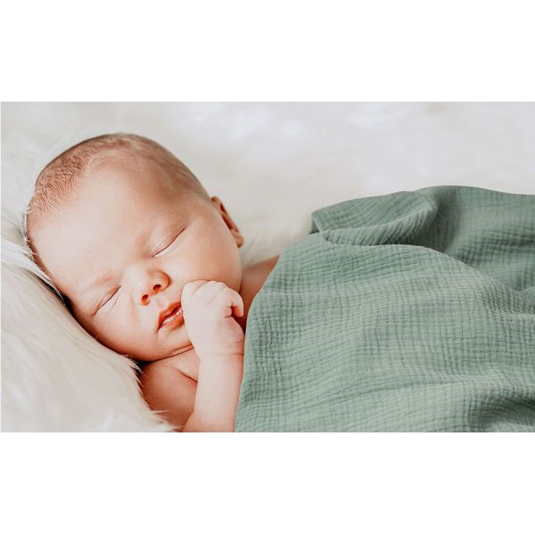 4-Pack Muslin Swaddle Blankets for Baby, Newborn Receiving Blanket 40 x 38 inches