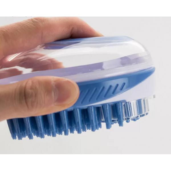 11*7.5*6CM Pet Wash Brush Plastic Dog Washing Brush Tool