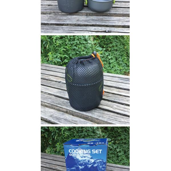 Бак титана на открытом воздухе располагаясь лагерем и Cookware набора 2PCS лотков располагаясь лагерем