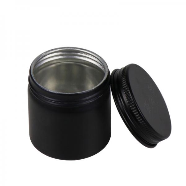 PASSEN Screw Lid 100ml Aluminium Tins Lightweight Black 8oz Candle Tins