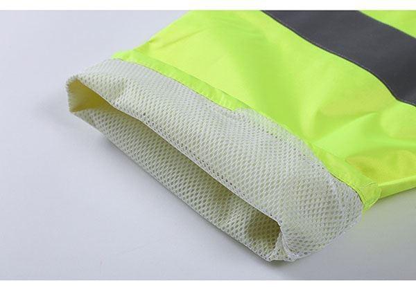 Reflective Raincoat, Classic Raincoat Waterproof Hi Vis Reflective Long Rain Jacket ANSI Class 3 Yellow, 4X-Large