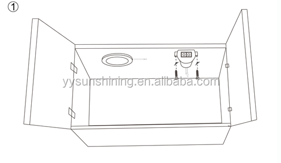 ABS DC12V 24V Smart Detachable Single Door Motion Sensor Led Cabinet Furniture Light