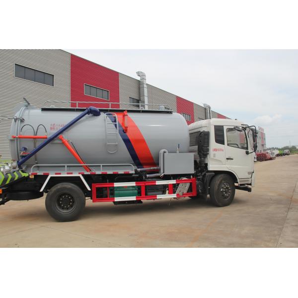 Dongfeng 4x2 Cleaning Suction Truck Manual Transmission Gross Vehicle Weight 18000