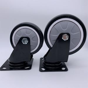 5'' 6'' 8'' 360 Degree Swivel Top Plate TPE Tread Black Caster