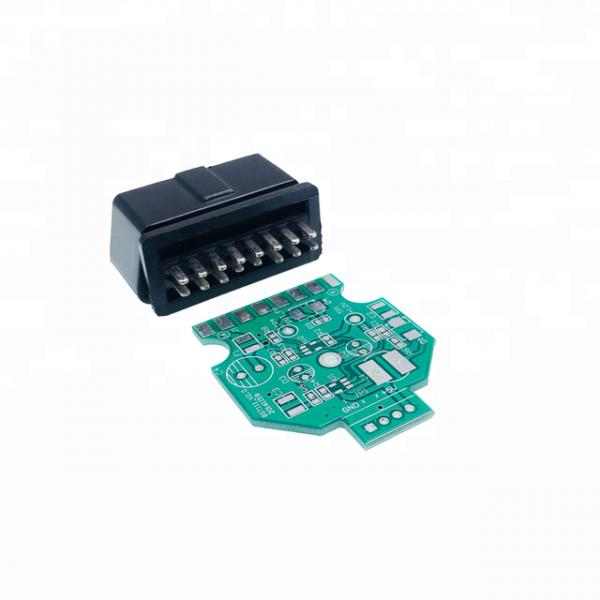 Customized ABS Plastic Right Angle Male OBD2 PCB Connector for Automotive Repair Tools and Customized Special Features