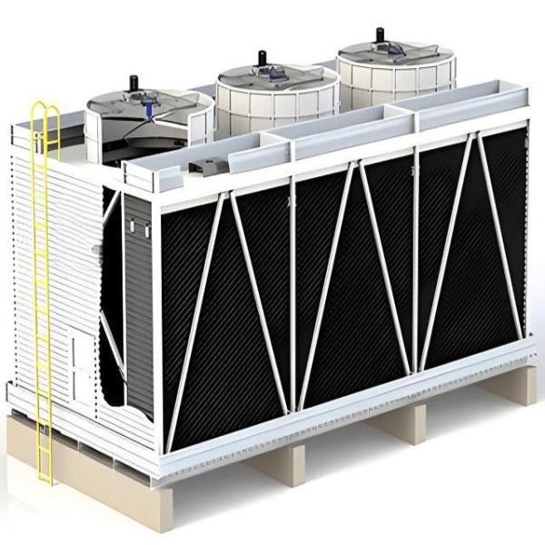 300T Open Cold Water Tower Square Cross Flow Cooling Tower High Reliability Lightweight