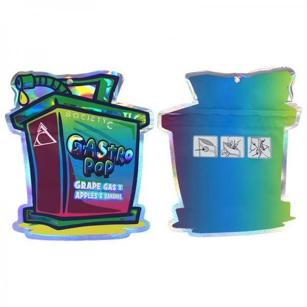 Bolsas de aluminio de 3,5 g cortadas a presión con cierre de cremallera