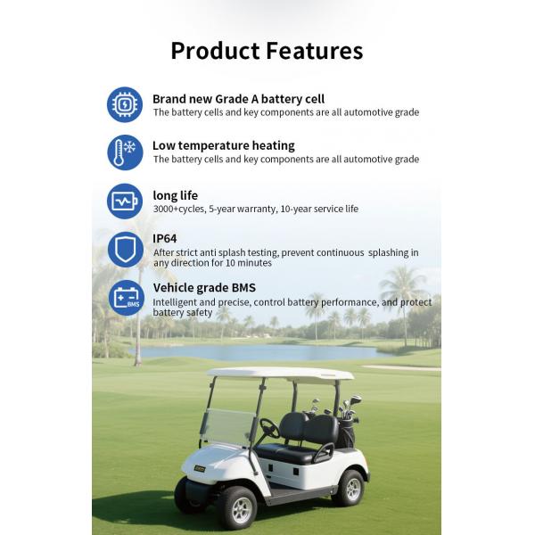 Reemplazo de batería Lifepo4 para vehículo eléctrico de 51,2 V 105 Ah, reemplazo de plomo ácido