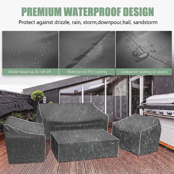 Outdoors Heavy Duty Waterproof Anti-UV Extra Large Patio Furniture/Sectional Sofa Cover,140x86