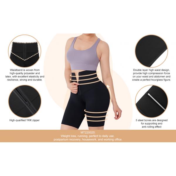 Hexin Alta cintura Preto Controle da barriga Calças curtas Corcassos Treinador de cintura para mulheres Envio rápido