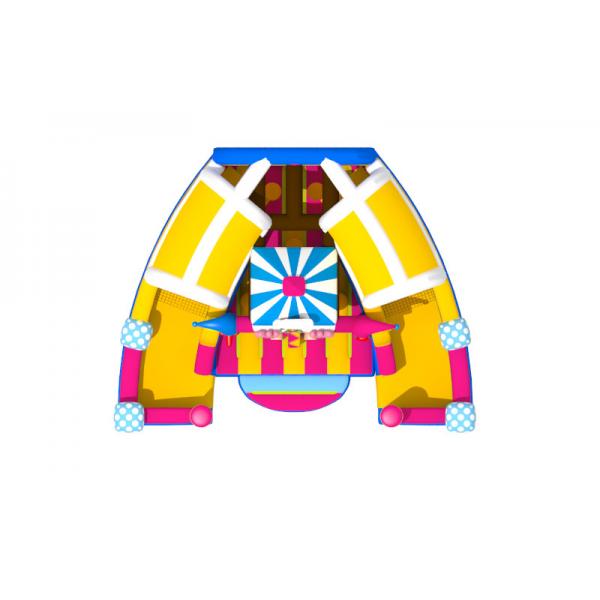 Digital Printing Clown Inflatable Fun City Amusement Park Kids Bounce House