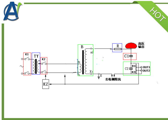 5KVA 5KV отсутствие частично разрядки и выдержать испытательную систему напряжения тока