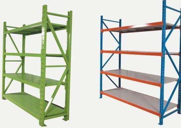 Light Duty 4 Shelf Metal Shelving Unit Cold Rolled For Household