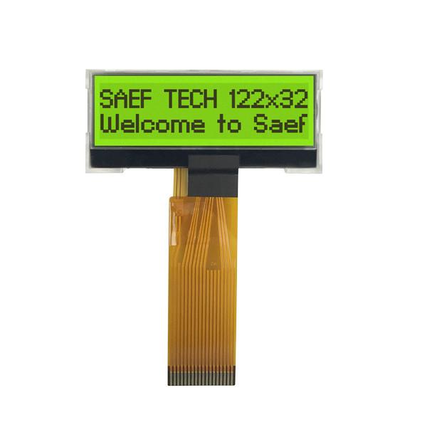 3V MCU Interface Monochrome Graphic LCD Display 122x32  STN Positive