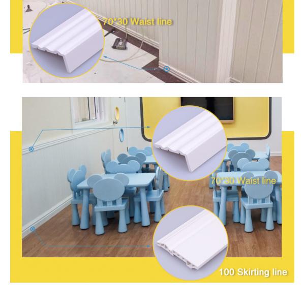 Горячие продажи тисненых водонепроницаемых и защищенных от насекомых панелей для внутренних стен WPC