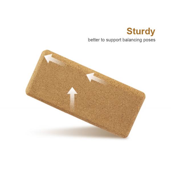Custom Logo Recyclable Wholesale Solid Natural Cork Yoga Block For Indoor Yoga Exercise