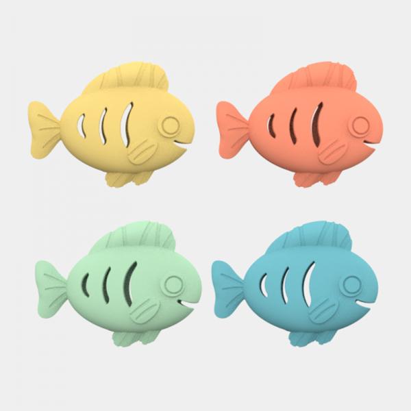 Vente en gros de jouets en forme de poisson de qualité alimentaire en silicone pour animaux de compagnie