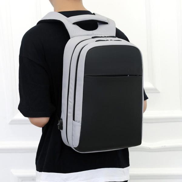 Fashion Unisex Waterproof Oxford Casual Zipper Smart Backpack For Laptop Usb Charging Backpack