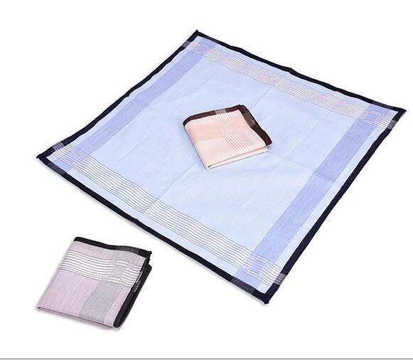 Men's blended cotton hankerchief with size 40*40cm in different patterns