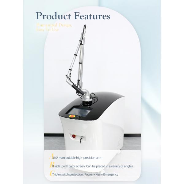 La machine laser à 400 pps picoseconde 1064 532nm Yag équipement de beauté laser picotatouage