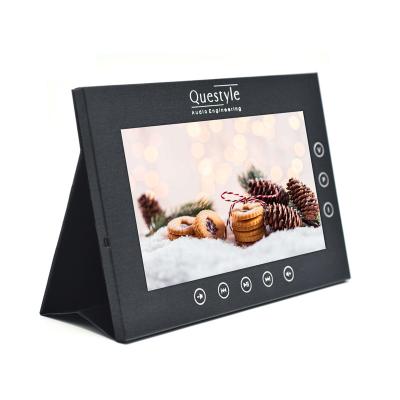 7 inch IPS POP video advertising display battery driven video shelf talker video display for in store