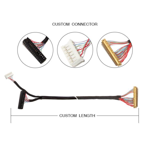 150MM edp Lvds Cable , ST PHR-6 TO  20454-040T 10.1