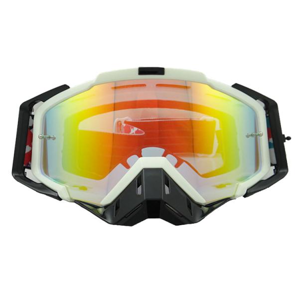 Adjustable High Strap Dirt Bike Motorcycle Custom MX Goggles Motocross with Nose Guard