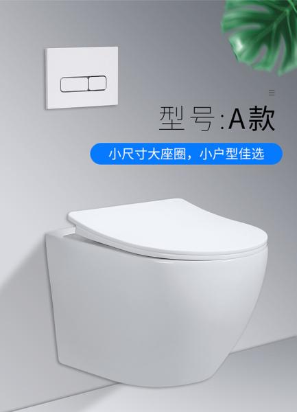 Ceramic Sanitary Ware Toilet Wall Hung Single Piece WC 540X360X900mm