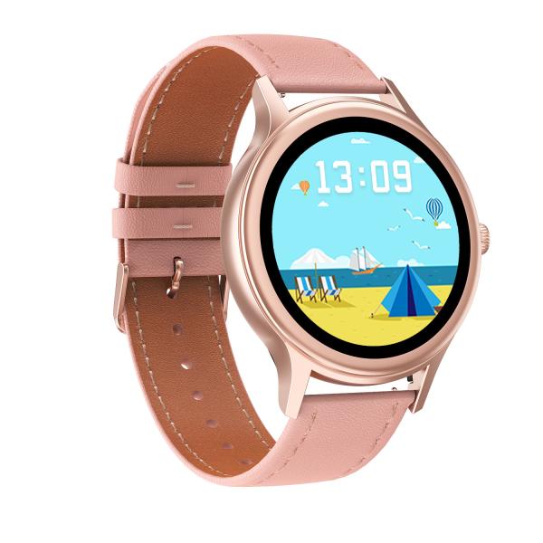 Relógio 2020 completo do esporte do perseguidor da aptidão da frequência cardíaca ECG das mulheres 1.09-Inch do Smart Watch DT66 Smartwatch impermeável para IOS Xia