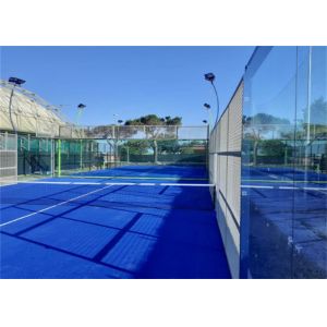 Galvanized +Pvc Coated Panoramic Padel Tennis Rules Fence 10Mx20M