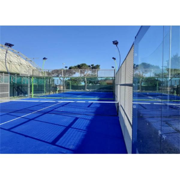 Galvanized +Pvc Coated Panoramic Padel Tennis Rules Fence 10Mx20M