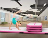 Mini estera del gimnasio de la pista de aire/logotipo inflable de la impresión de Digitial de la pista de la caída